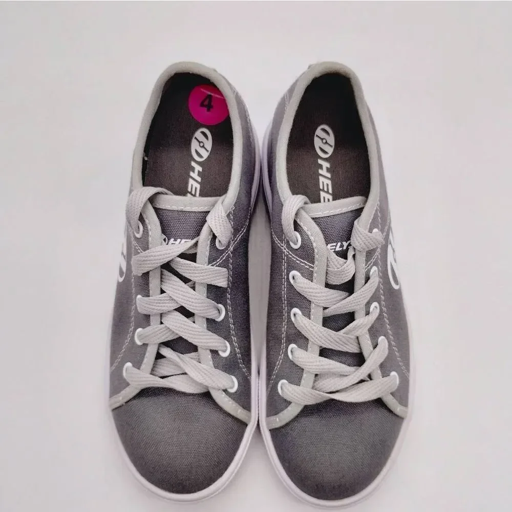Heelys Casual Grey Skate Sneakers Boys‎ Size 4 Classic Shoes Skates Heelys